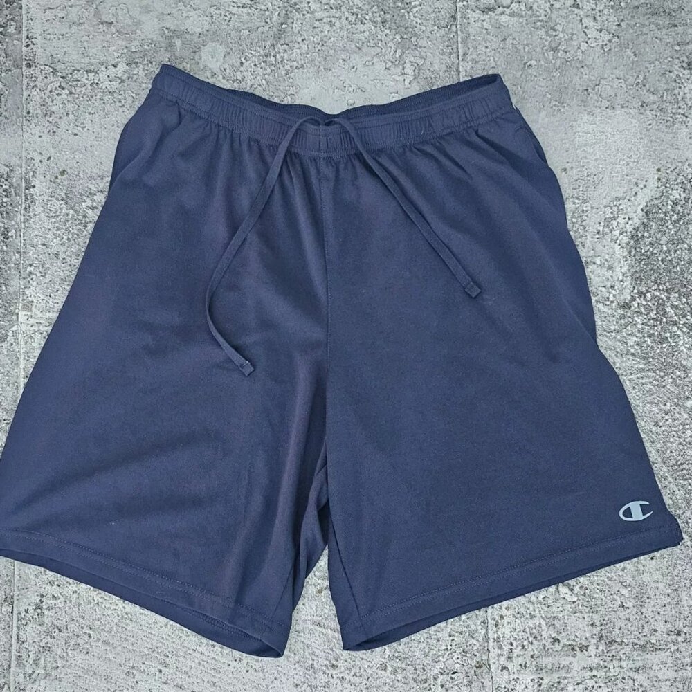 Champion Men Shorts Navy Blue Sport Athletic Sport Shorts Size XL
